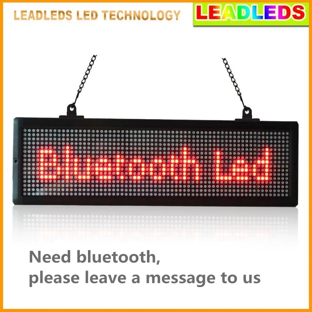 indoor Led display Programmable Scrolling Message led sign Board for Business and Store - Red Message