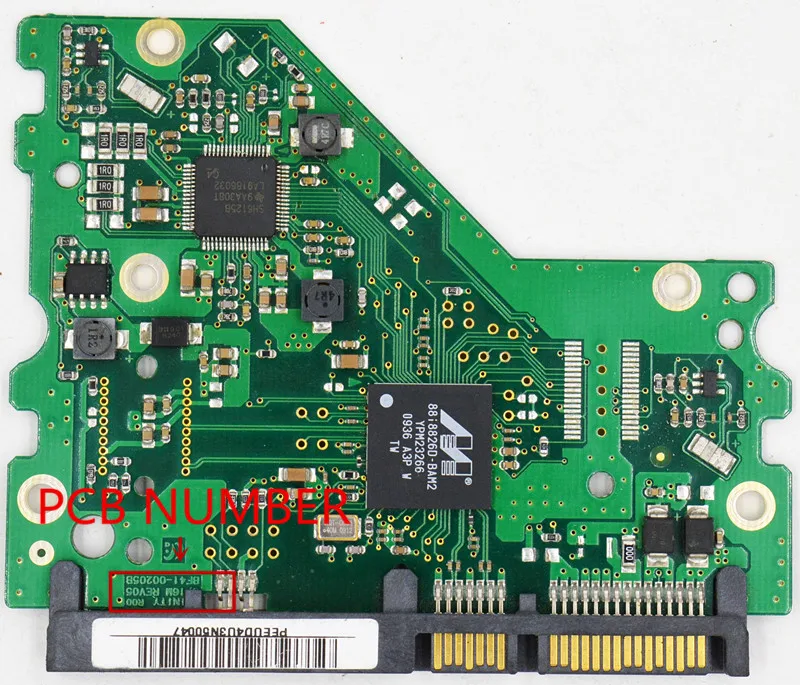 SA Desktop hard disk circuit board number BF41-00205B TRINITY R00 8, 16M REV05 / HD102UJ , HD642JJ