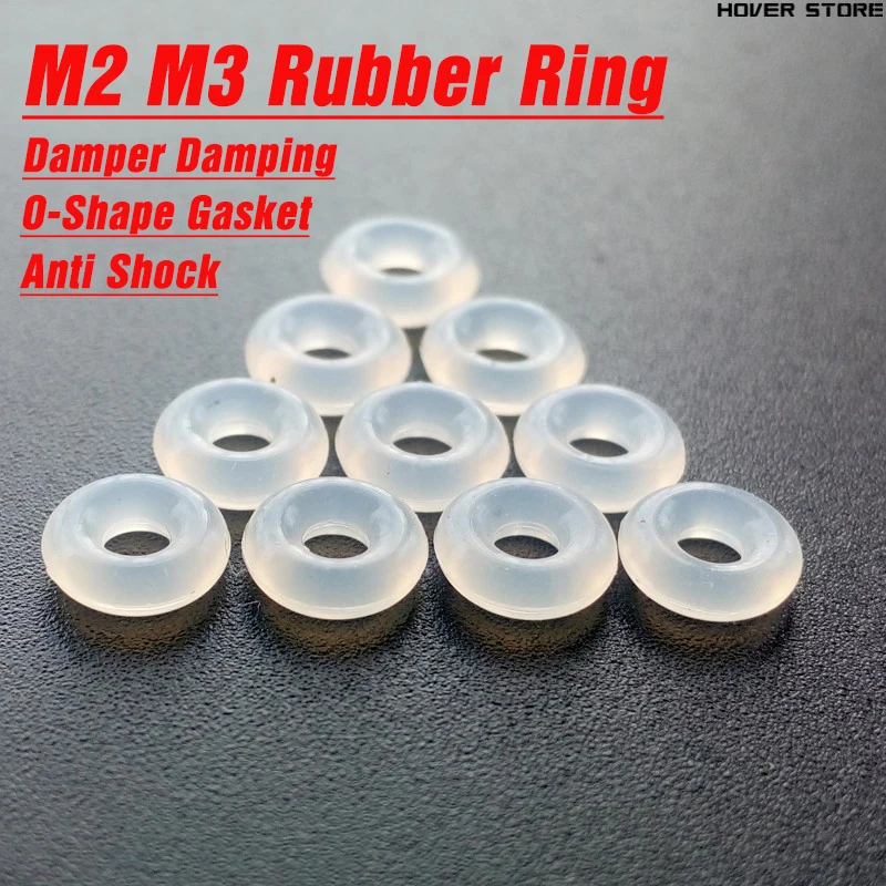 M2 M3 Upgraded Silicone rubber O-shape Ring Gasket M2 M3 rubber Damper Damping For F3/F4/F7 Flight Control FPV RC Drone