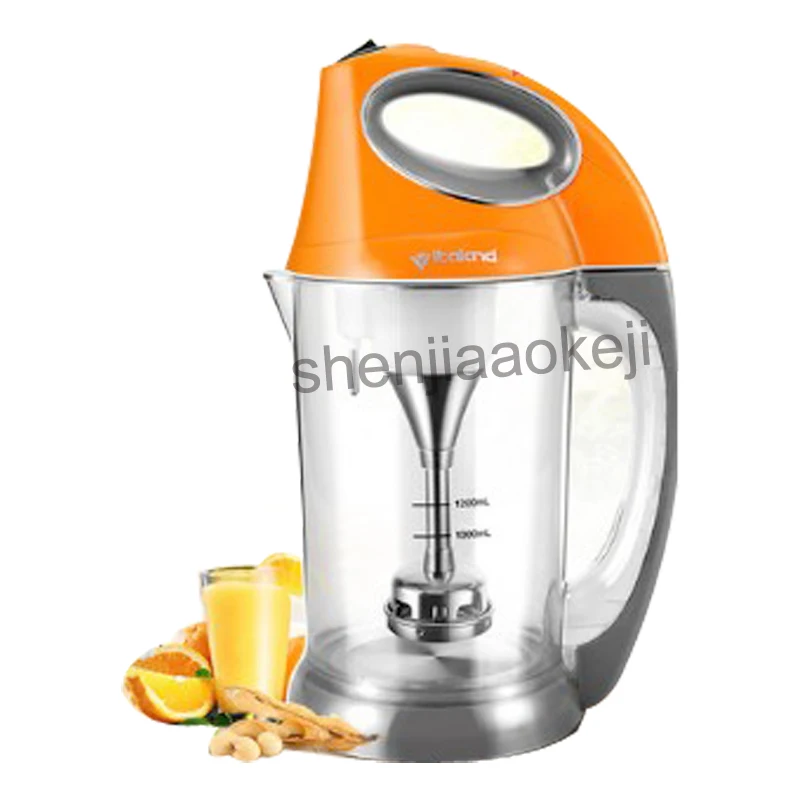 Máquina de leite de soja doméstica, automática, multifuncional, sem filtro, pasta de arroz, máquina de leite de soja, 220v, 910w, 1 peça