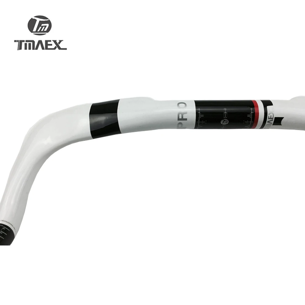 White carbon handlebar for road bike, road bike parts, bike parts, 380/400/420/440mm