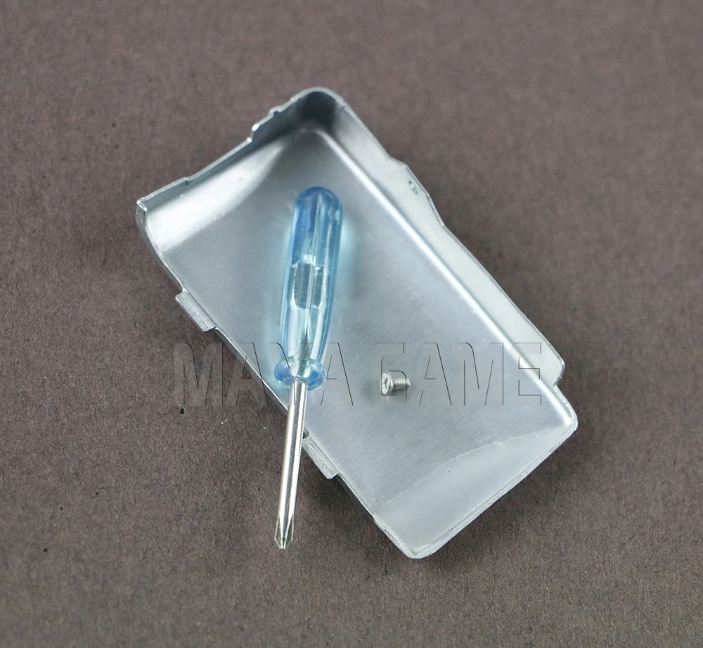 10 комплектов сменных серебристых, черных, красных для Gameboy, крышка батарейного отсека с винтовой отверткой для корпуса батареи GBM