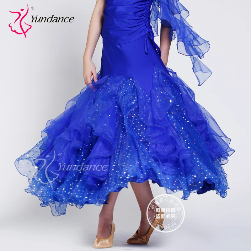 Customized Lady Ballroom Dancing Skirt Modern Dance Costume Samba Cha-cha Rumba Dancing Dress Promotion  B-2768