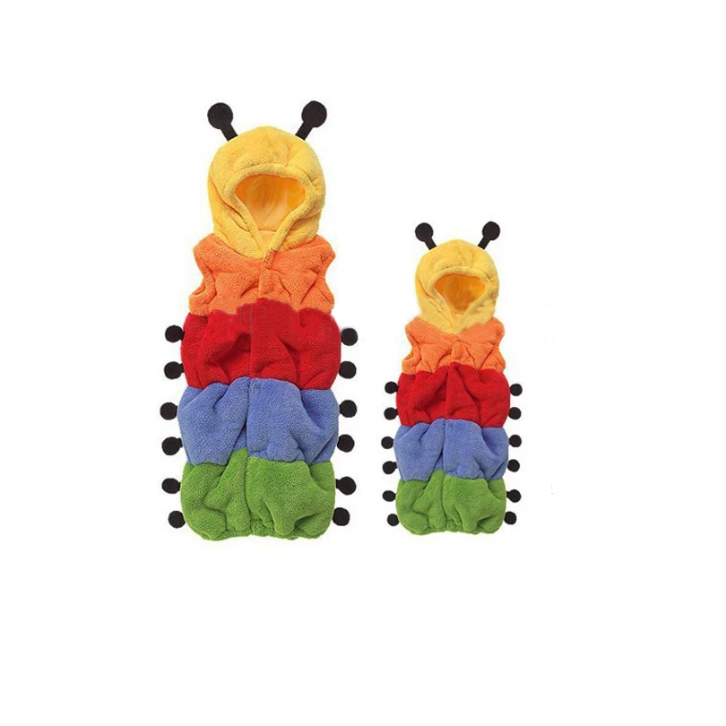 New Rainbow kid baby Sleeping Bag Caterpillar anti tipi leotard romper parisarc Infant Child swaddle conjoined clothes Sleepsack