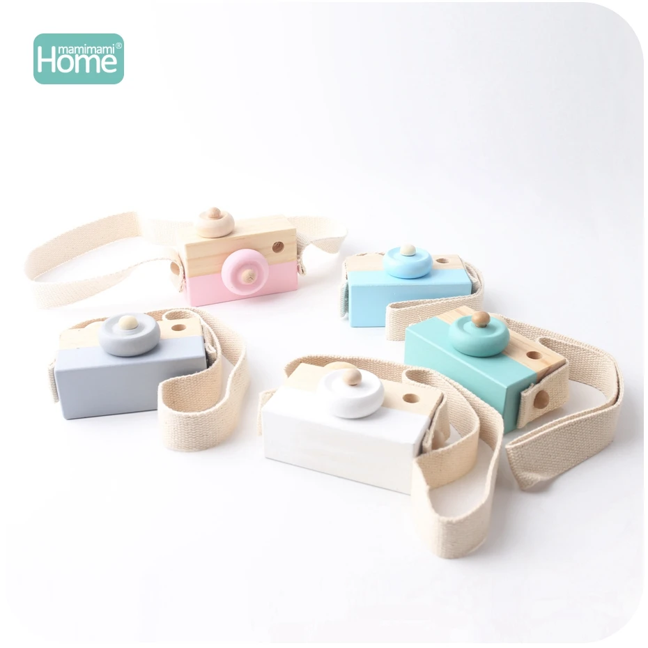 1PC Cute Wood Camera Wooden Toys Children Fashion Clothing Accessory Toys Birthday Children's Day Gift Blocks Baby Toys