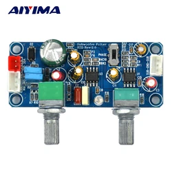 AIYIMA Low Pass Filter Bass Subwoofer Preamp Amplifier Board Single Power DC 9-32V Preamplifier With Bass Volume Adjustment