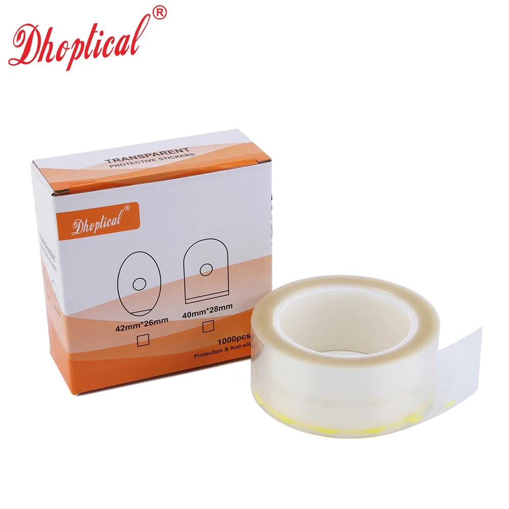 eyeglasses transparent paste adhisive tape 1000pcs/roll 2 diffrernt model glasses accessories low price