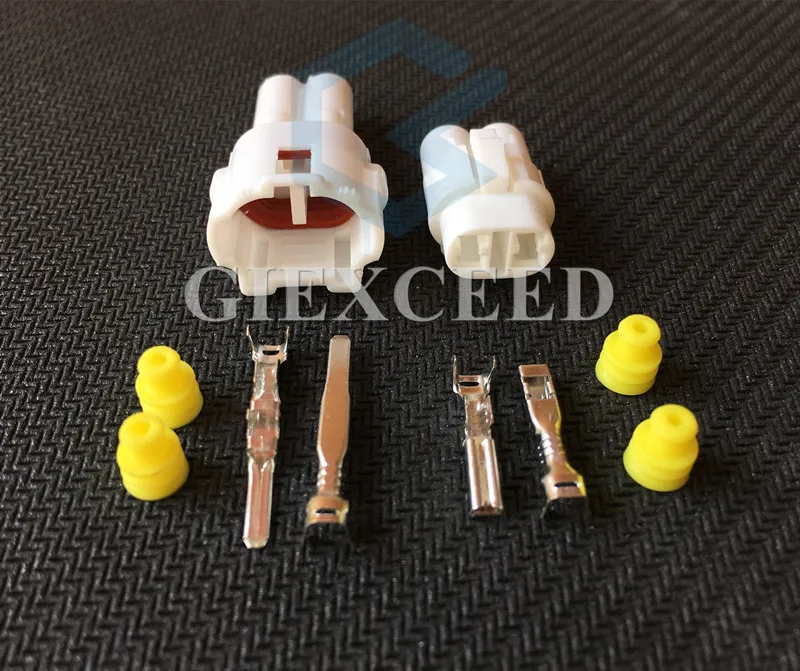 2 Sets 2 Pin AC Assembly 6180-2321 6187-2311 Female Male Kit MT Sealed Automotive Connector Auto Socket For Honda