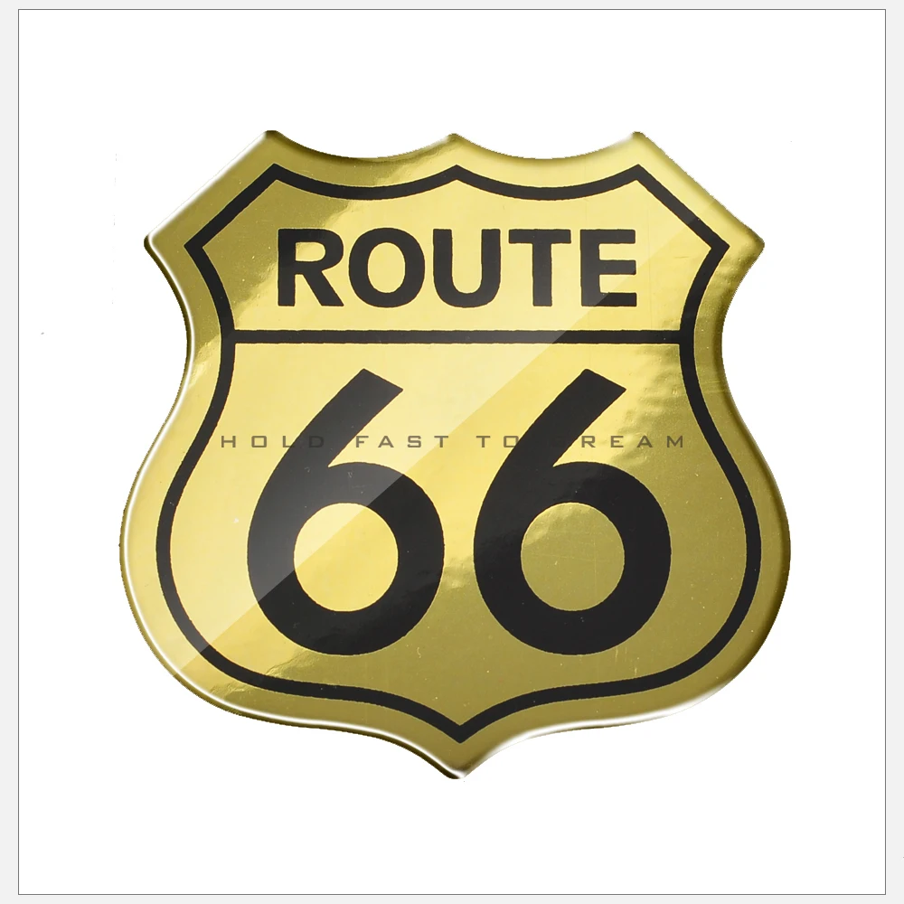 3D Motorcycle Tank Pad Decal Sticker Historic Route 66 Logo case for harley Touring Dyna Fatboy Softail 48 XL883 XL1200