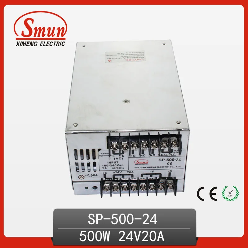 500W 24V With PFC Single Output Switching Power Supply With CE ROHS From China Supplier Industrial And Led Used