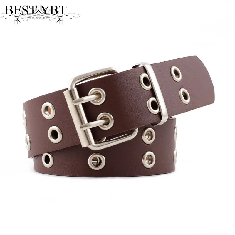 Best YBT Women Belt Imitation Leather Pin Buckle Belt New Punk Wind Jeans Fashion Individual Decorative Belt Chain Women Belt