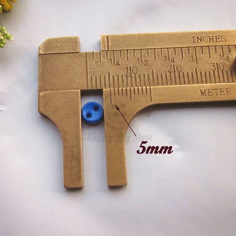 250pcs 2 Holes 5mm Bowl Tiny Doll Button for Crafting Mini Buttons Bulk for Sewing Scrapbooking Craft Accessories 16 Colors
