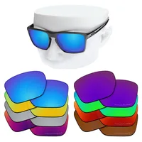 Lentes de repuesto antiarañazos OOWLIT para gafas de sol polarizadas grabadas Oakley Sliver XL OO9341