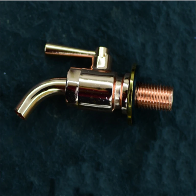 High Quality Brass Rose Gold Oak Barrel Wine Drink Glass Bottle Miniature Faucet 12mm Bibcocks
