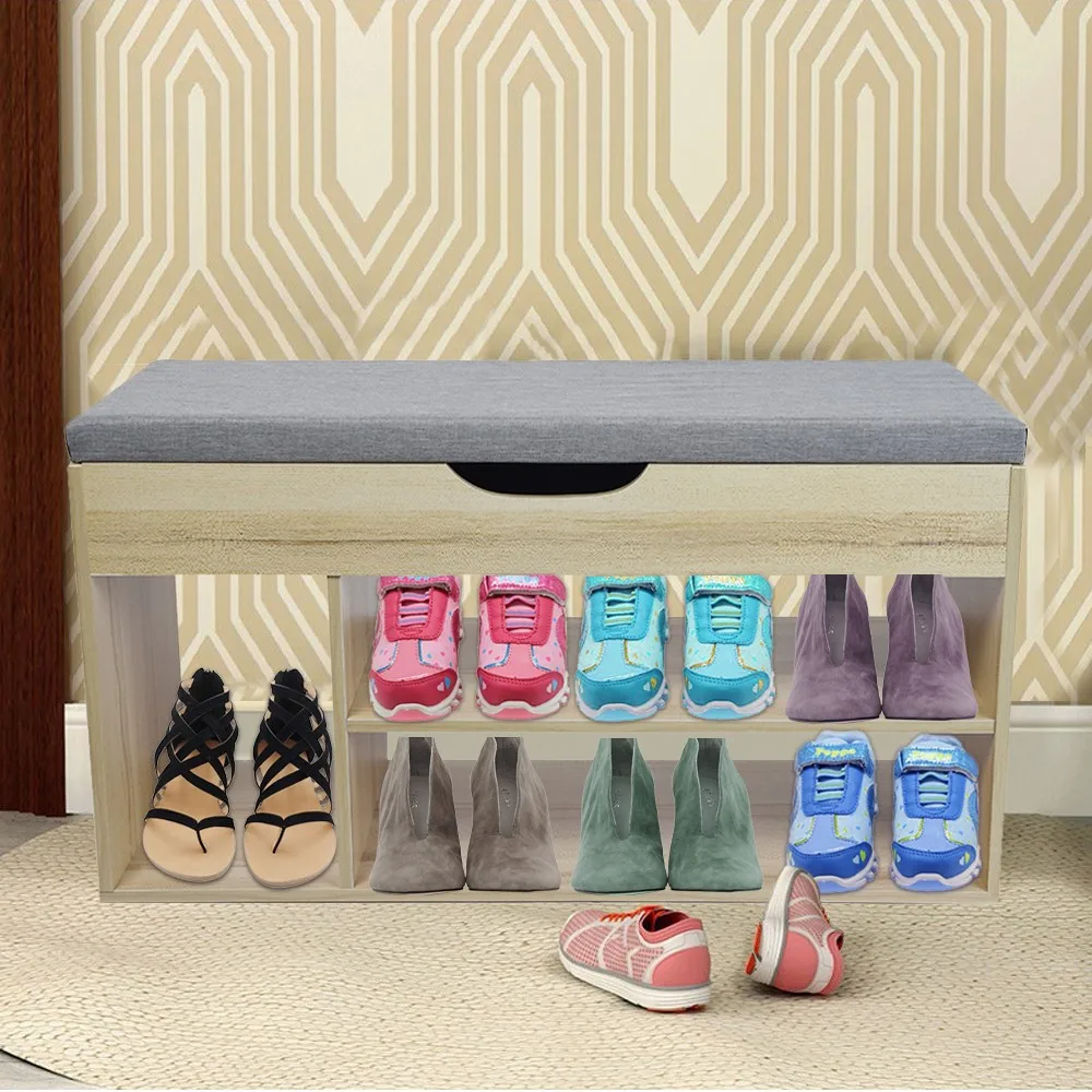 Simple Modern Shoe Storage Stool Fashion Sofa Bench Change Shoe Bench Shoe Rack Living Room Convenient Shoebox Shoes Organizer