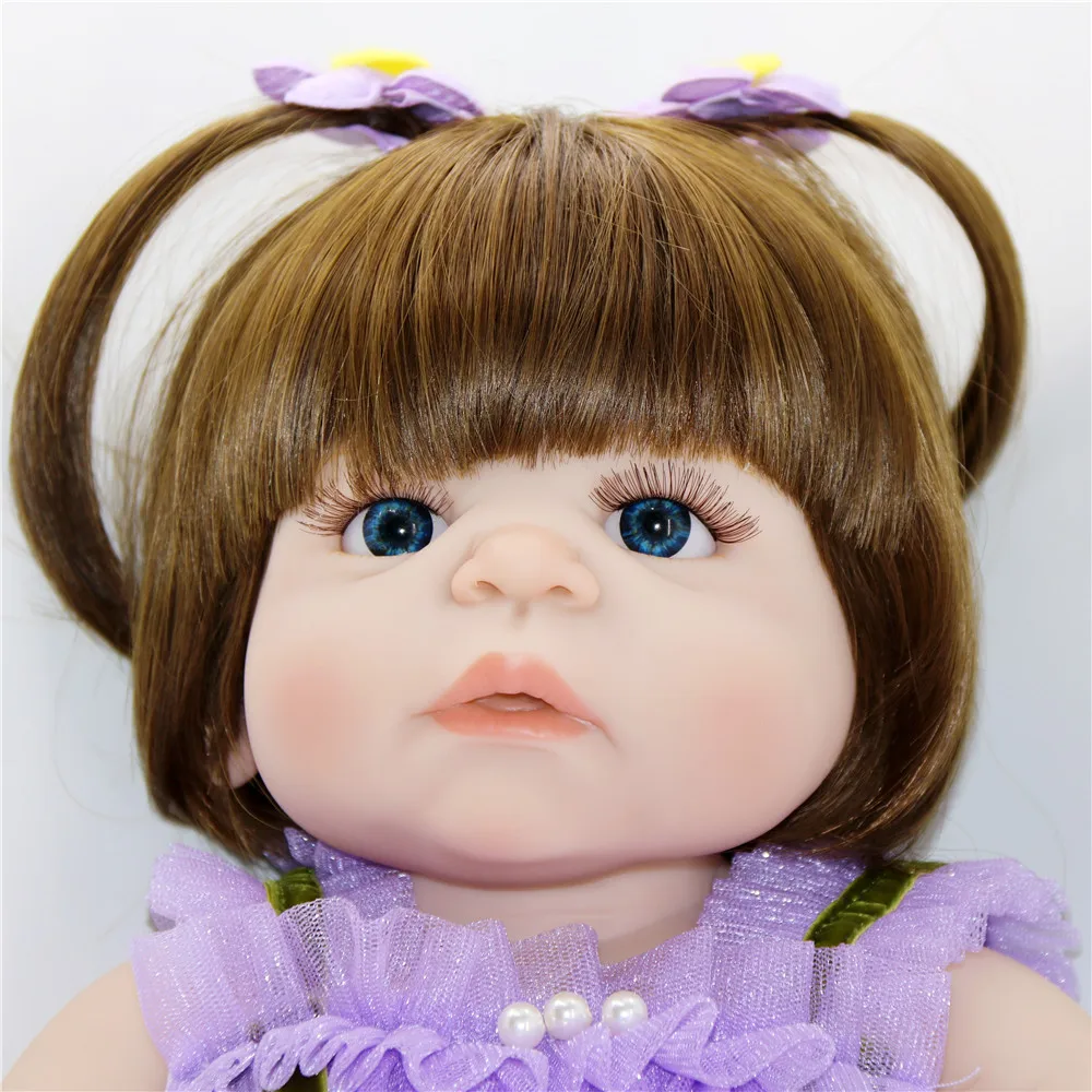 Real 57CM Full Body silicone Girl Reborn Babies Doll Bath Toy Lifelike Newborn Princess Baby Doll Bonecas Bebes Reborn Menina