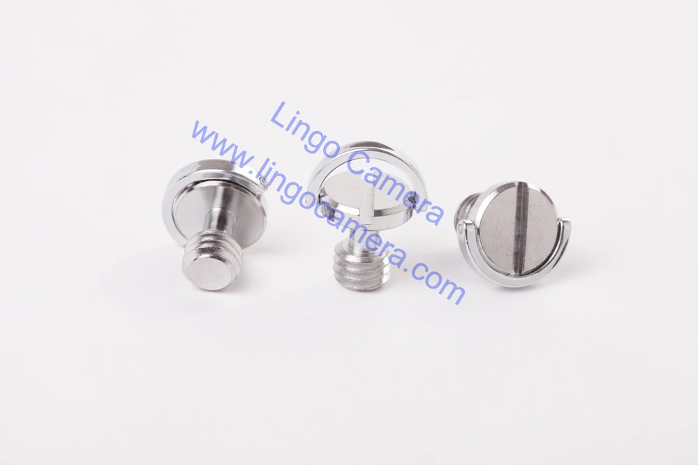 LL1473-tornillos de cámara de anillo en D de 3/8 pulgadas para cámara DSLR, placa de liberación rápida para trípode