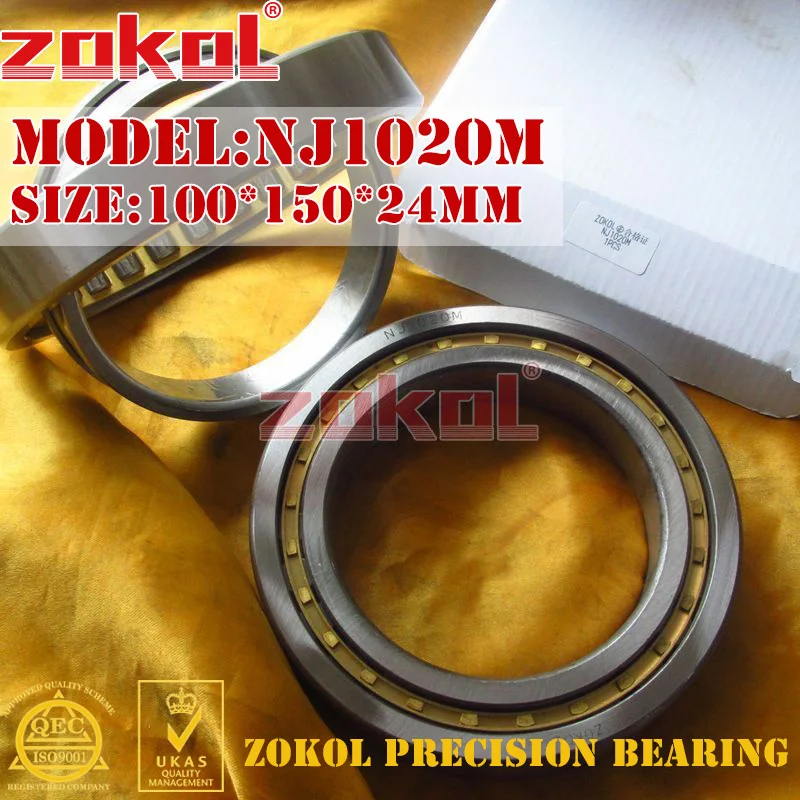 ZOKOL NJ1020 M bearing NJ1020M 42120H Cylindrical roller bearing 100*150*24mm