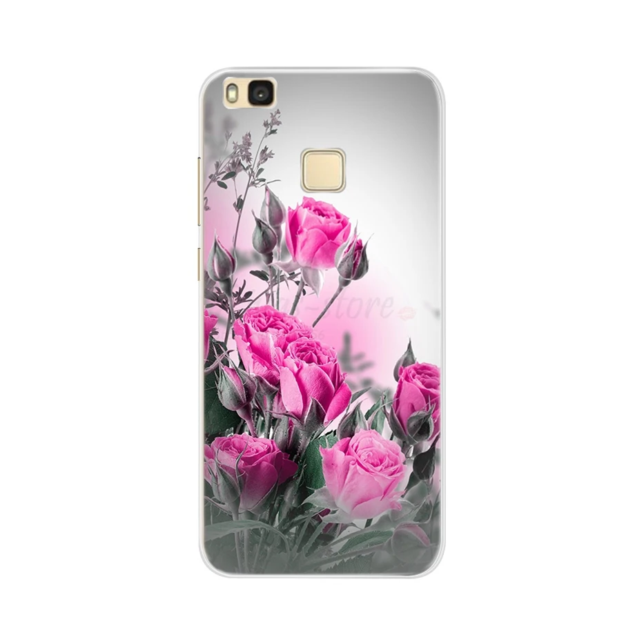 For Cover Huawei P9 Lite Case Cute Animal Black Silicon Soft TPU for Funda Huawei P9 Lite Case 2016 P 9 P9Lite Phone Back Cases