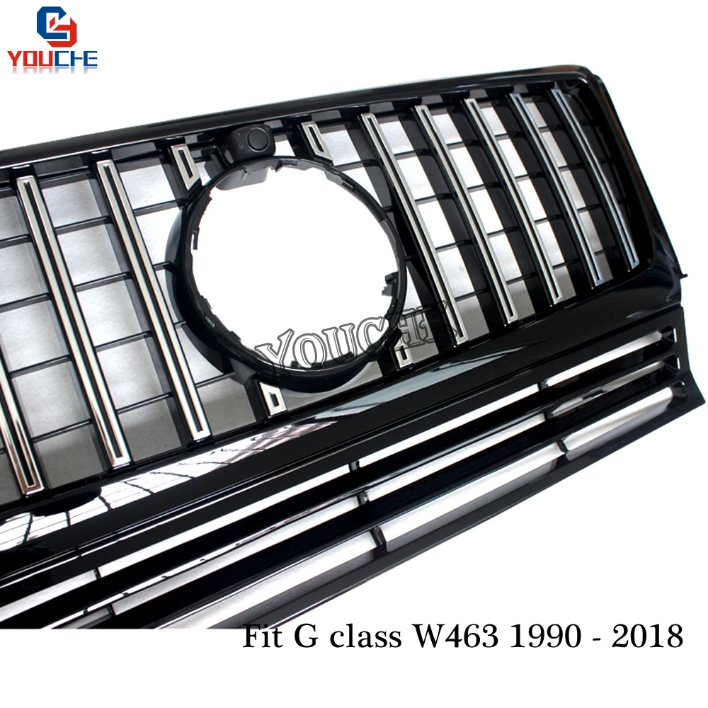 W463 GT Phong Cách Cho Xe Mercedes G CLASS W463 G350 G400 G500 G550 1990-2018 Thay Thế Đua Trước Nướng GTR Lưới