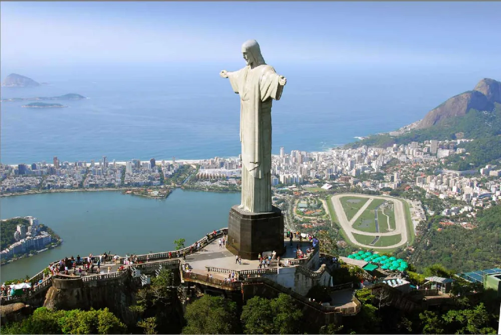 7x5FT Rio Jesus Mountain Sight Sea Cristo Redentor Custom Photo Studio Backdrop Background Banner Vinyl 220cm x 150cm