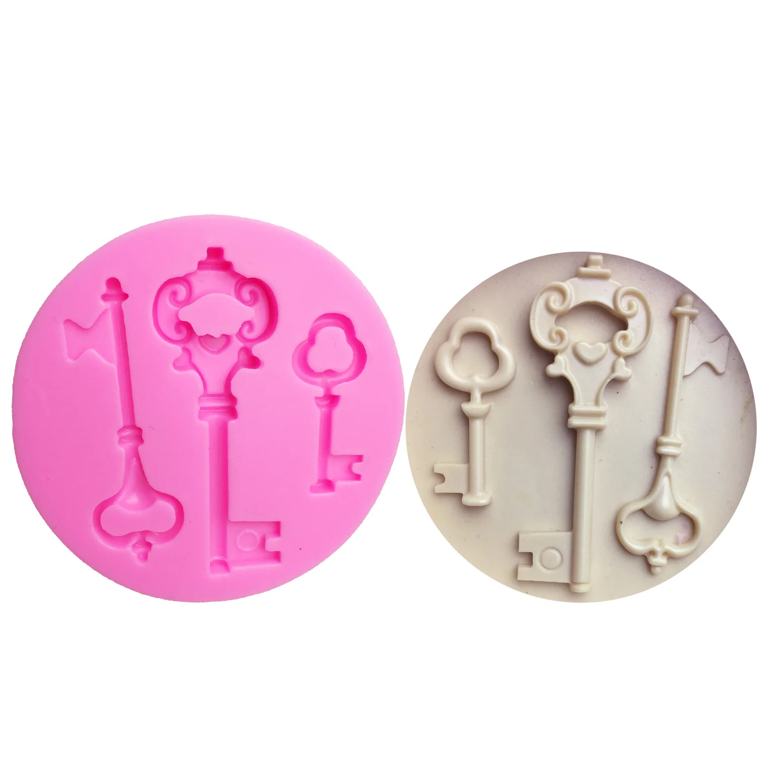 M0385 keys Sugarcraft Cake fondant molds chocolate silicon mold fondant Cake decoration tools