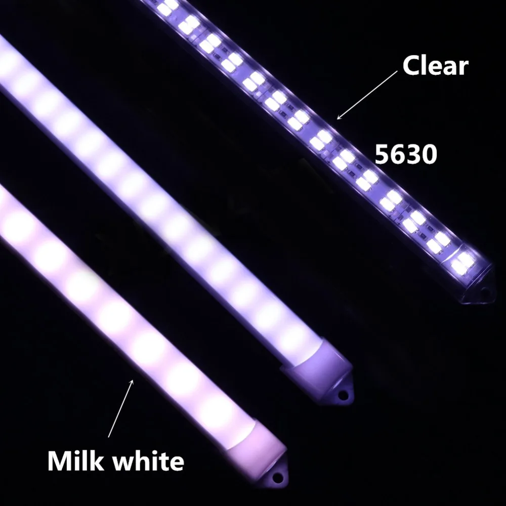 DC12V 72Leds/pc 0.5m/pc IP68 Waterproof Outdoor White Warm White LED Hard Strip 5630 Double Row LED Strip Cool White