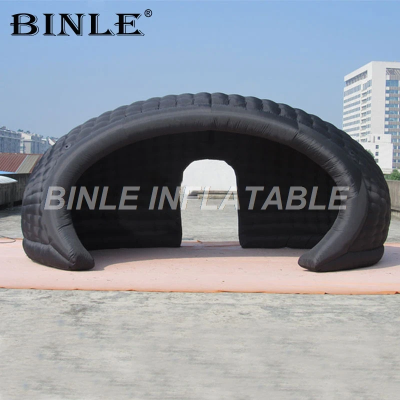 

Hot sale 7x4m outdoor advertising air igloo luna inflatable dome tent with logos for display