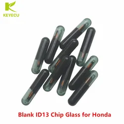 KEYECU 10PCS/LOT Car Key Chips, Blank ID13 Chip Glass Megamos 13 Transponder Chip for Honda / Acura / GM / Jaguar / Chevrolet