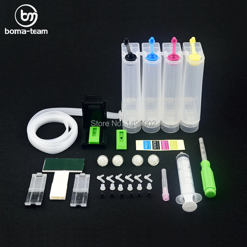 Continuous Ink Supply System Universal Color CISS kit accessaries tank Replacement for HP For Canon Printer Drill