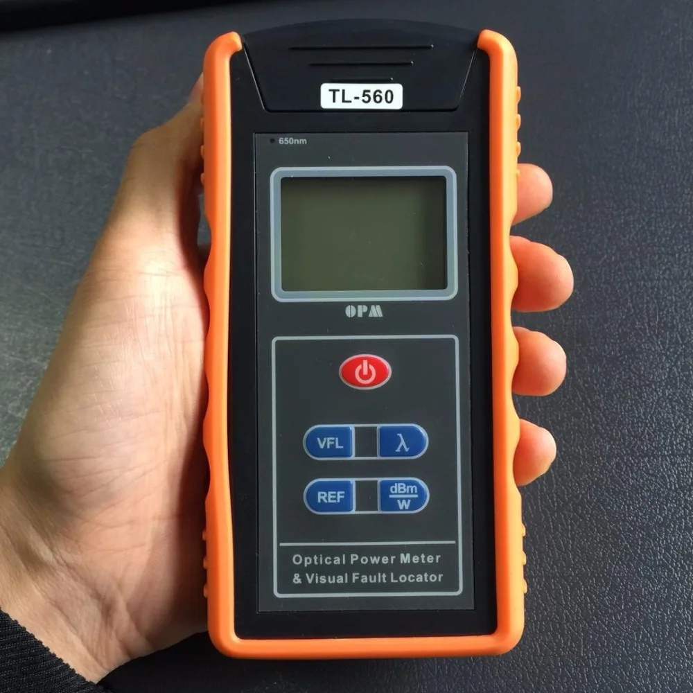 TL-560 Optical power meter -70 ~ + 10dBm OPM+10mw VFL red light one machine with 10km Visual Fault Locator Equipments