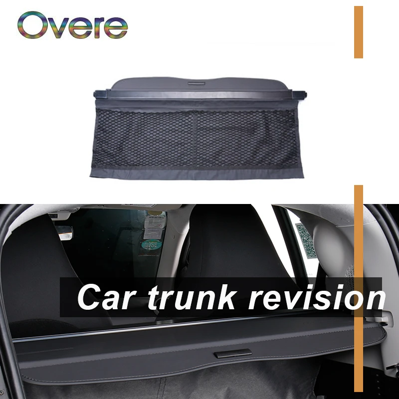 

Overe 1Set Car Rear Trunk Cargo Cover For Smart Fortwo 2015 2016 2017 2018 Styling Security Shield Shade Retractable accessories