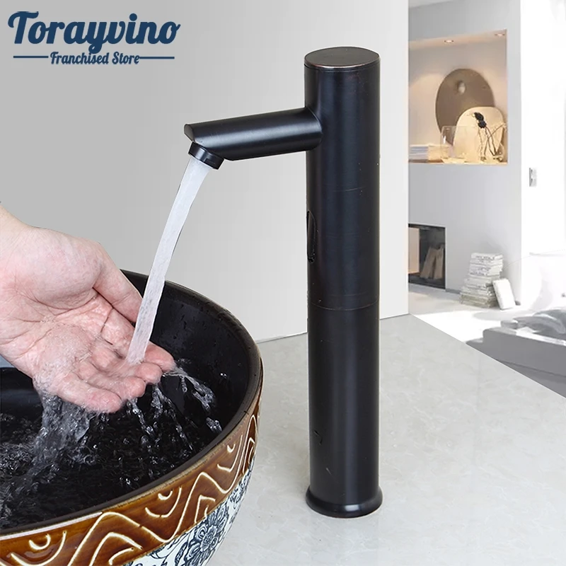 

Bathroom Basin Faucet New Sense Faucets Oil Rubbed Brushed Waterfall Tap Single Handle Hole Sink Mixer Sense Taps