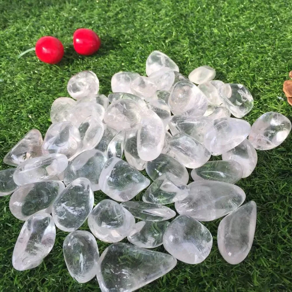 1000g high quality natural clear rock quartz Crystal gemstone meditation reiki healing polished tumble crystal stone wholesale