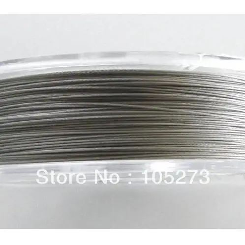 New Arriver 100 Meter (10roll) Beading Wire Jewelry Silver Tiger Tail Beading Wire 0.38mm Top Quality New Free Shipping