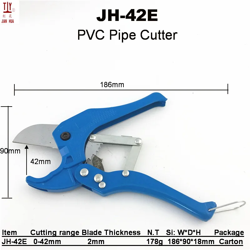 Hand tool Pipe Cutter Handle Cutting Tool Ratcheting PVC Pipe Cutter Plier Plastic Pipe and Tubing Cutter