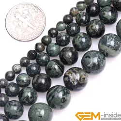 4mm 6mm 8mm 10mm Natural Dark Blue Rhyolite Kambaba Jaspers Round Beads For Jewelry Making Strand 15