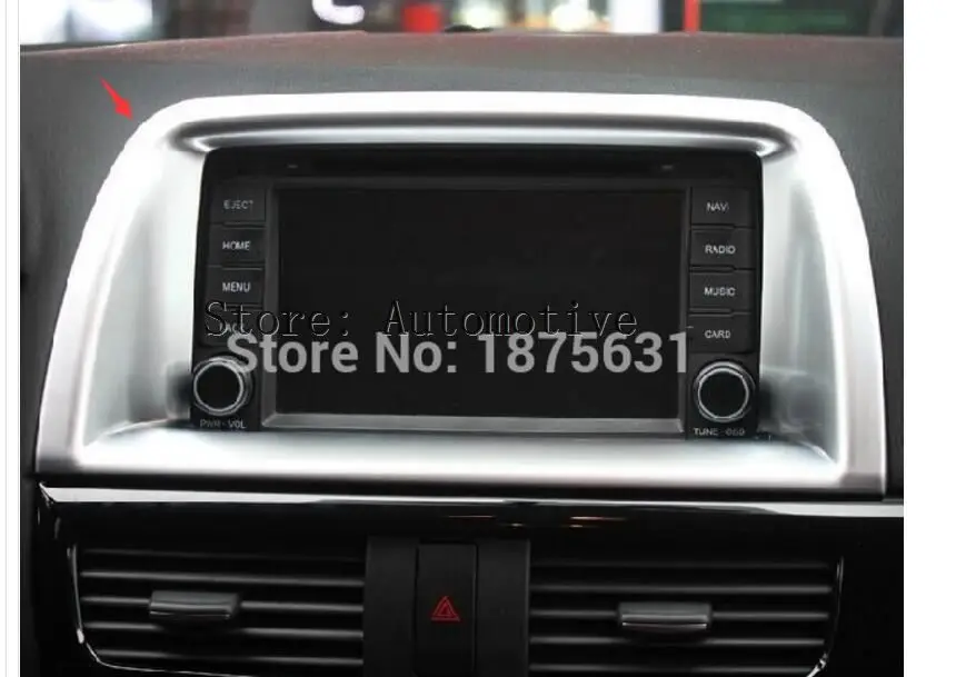 chrome decorative central console  instrument panel covers deck, for Mazda CX - 5-2013 2014 2015 2016