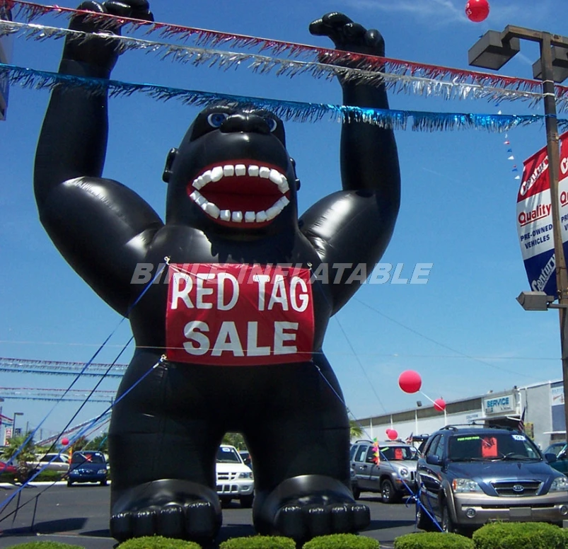 Customized advertising giant inflatable gorilla figure model grand opening character inflatable monkey for event promotion