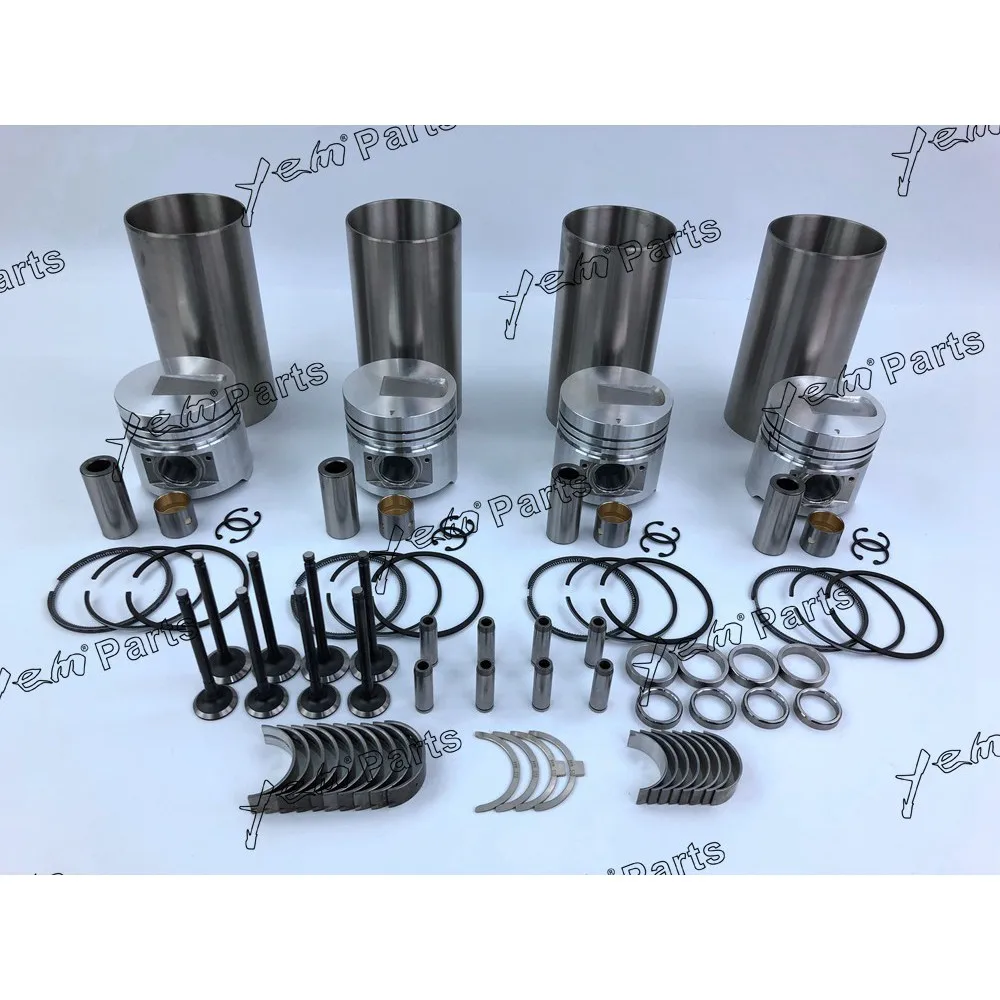 

For Mitsubishi engine S4E6 Rebuild kit piston piston ring cylinder liner bearings valve guide seat