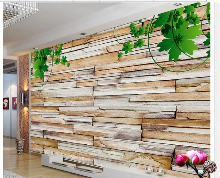 custom 3d wallpaper Stone brick wall wall decoration painting living 3d wallpaper customized wallpaper for walls