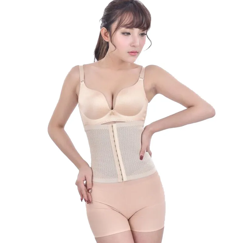 Sports belt hollow breathable thin belly postpartum recovery sexy body corset summer body sculpting belt four seasons Free shipp