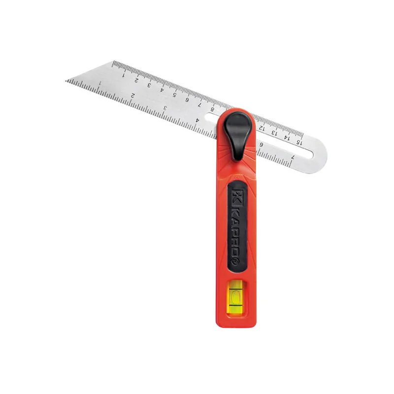 KAPRO Orginal High Sensitivity Adjustable Level Measuring Instrument With Spirit Bubble Stainless Steel Angle Ruler Tool