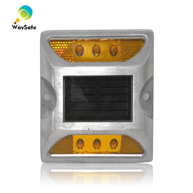 Flash Mode wholesale price deck dock light aluminum housing solar powered road stud reflector