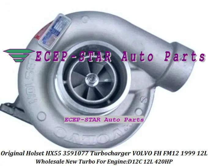 100% NEW  Original Wuxi Holset HX55 3591077 Turbo Turbine Turbocharger for VOLVO FH12 FM12 1999- Engine D12C 12L 420HP