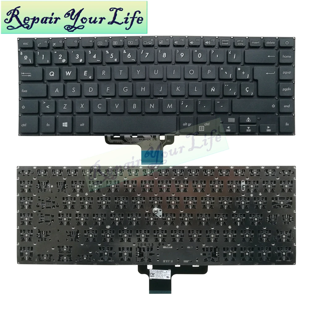 

US UK BG TR Spanish Keyboard for ASUS VivoBook X510 S510 F510 X510U X510UA X510UQ X510Q X510QA X510QR F510UA Spain Bulgarian