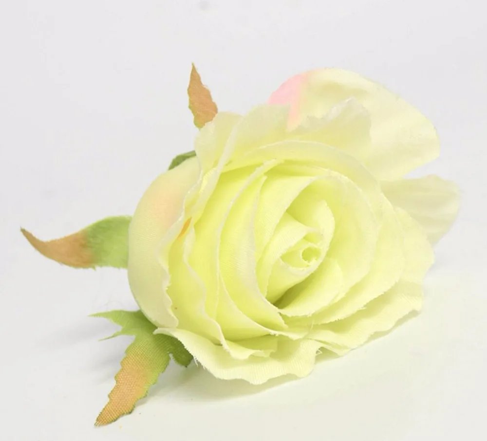 100pcs/Lot 6cm Silk Rose Flower Head Buds For Wedding Party Holidays Venue Archwar Ball-flower Bouquet Making