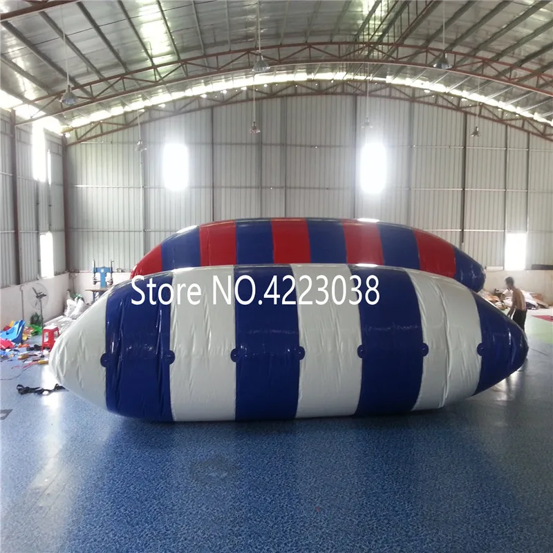 Free Shipping 5x2m 0.9mm PVC Water Jumping Pillow Inflatable Water Trampoline Inflatable Water Blob For Sale