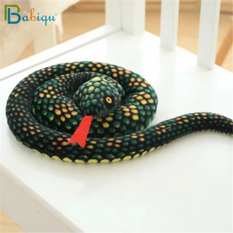 Juguete de peluche de serpiente de Cobra y Python para niños, muñeco de peluche suave del zodiaco, regalo divertido para niños, juguetes de fiesta, 1 unidad, 110/130cm