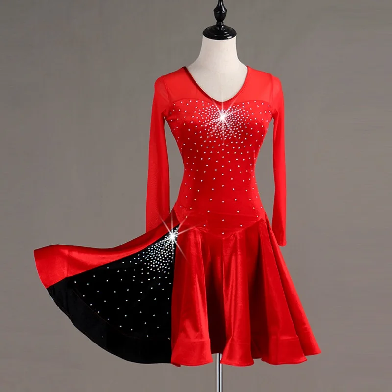 samba latin dance dress women latino dress competition dress  Lq044